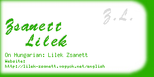 zsanett lilek business card
